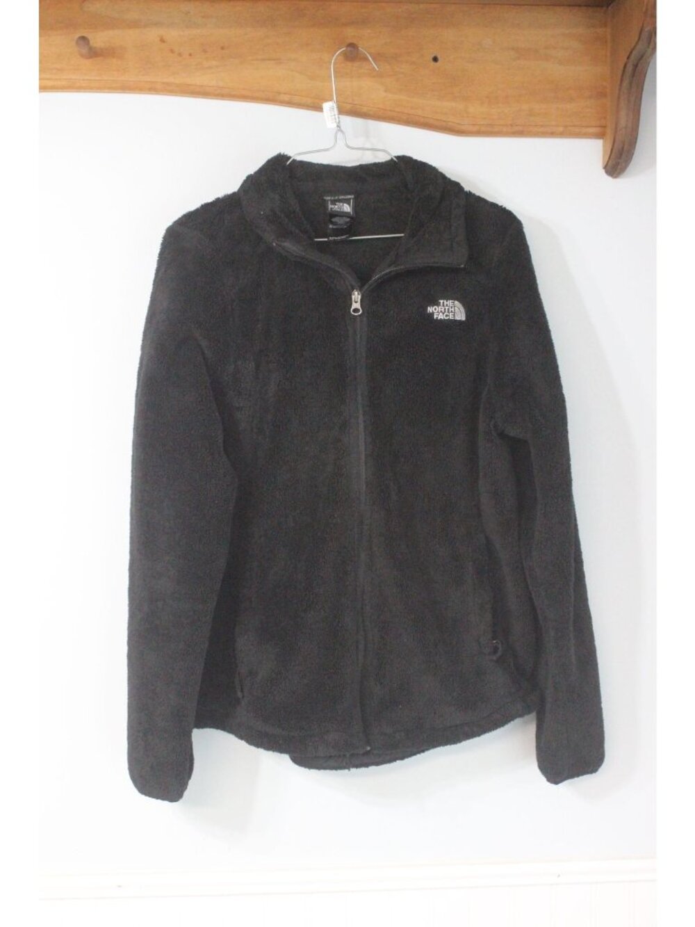 The North Face Womens Black Fleece Full-Zip Jacket Size L Warm Winter Outerwear